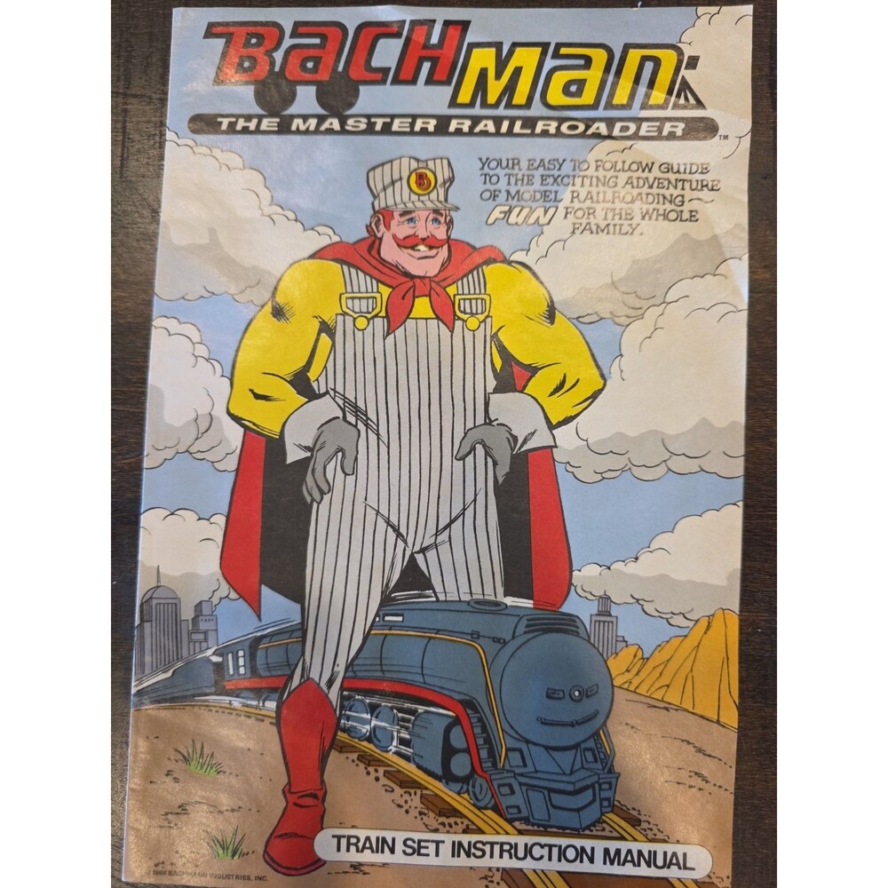 Bachmann BachMan The Master Railroader Train Set Instruction Manual Comic Book